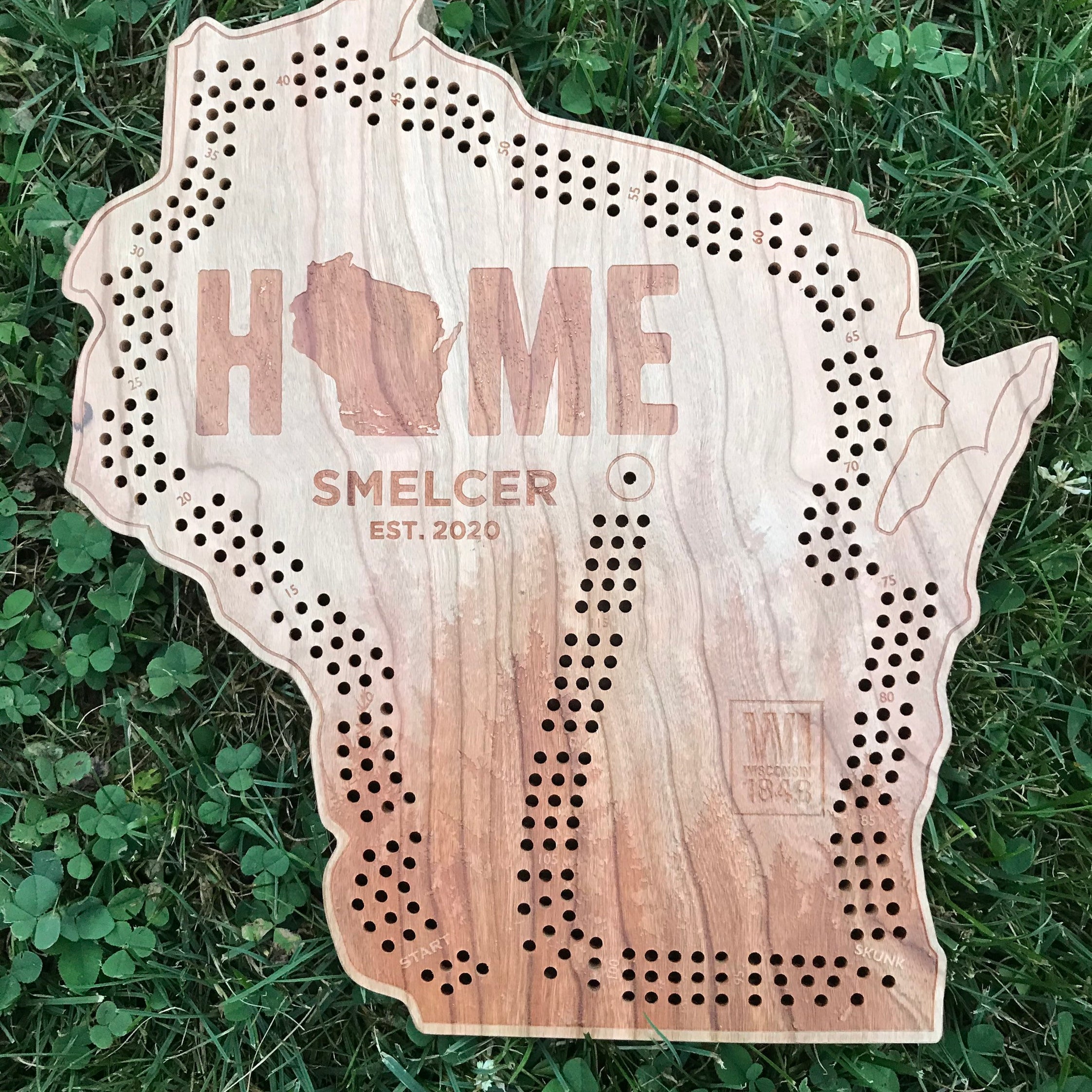 HOME Wisconsin Cribbage Board & Wall Display