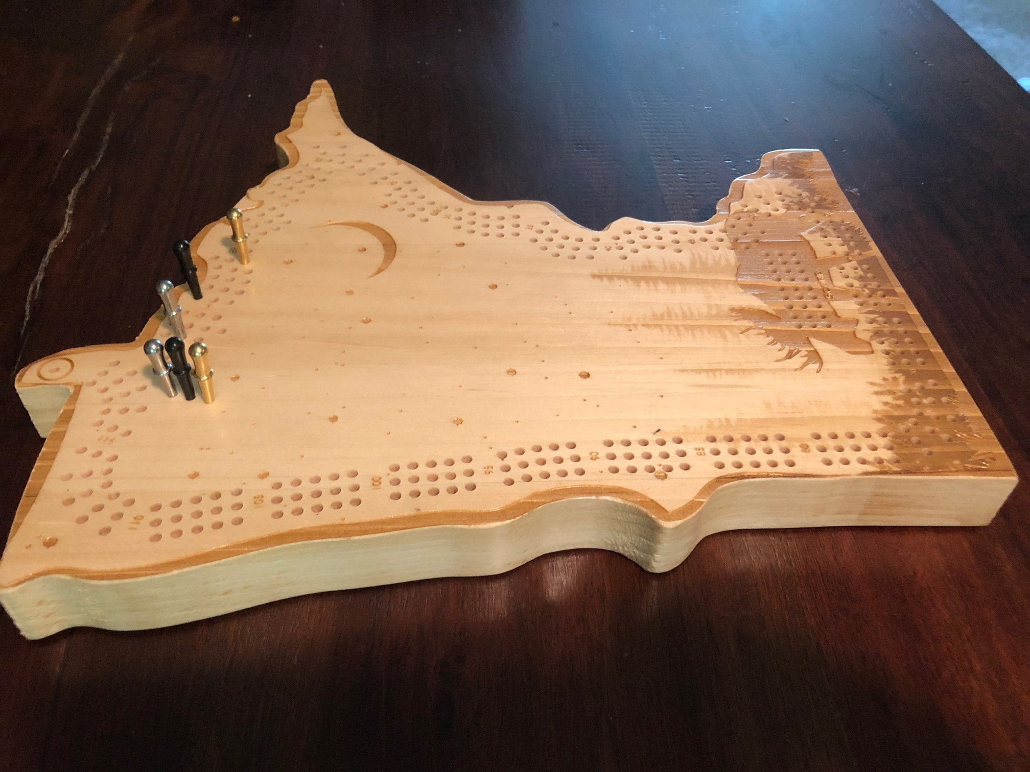 Minnesota Moose Cribbage Board & Wall Display