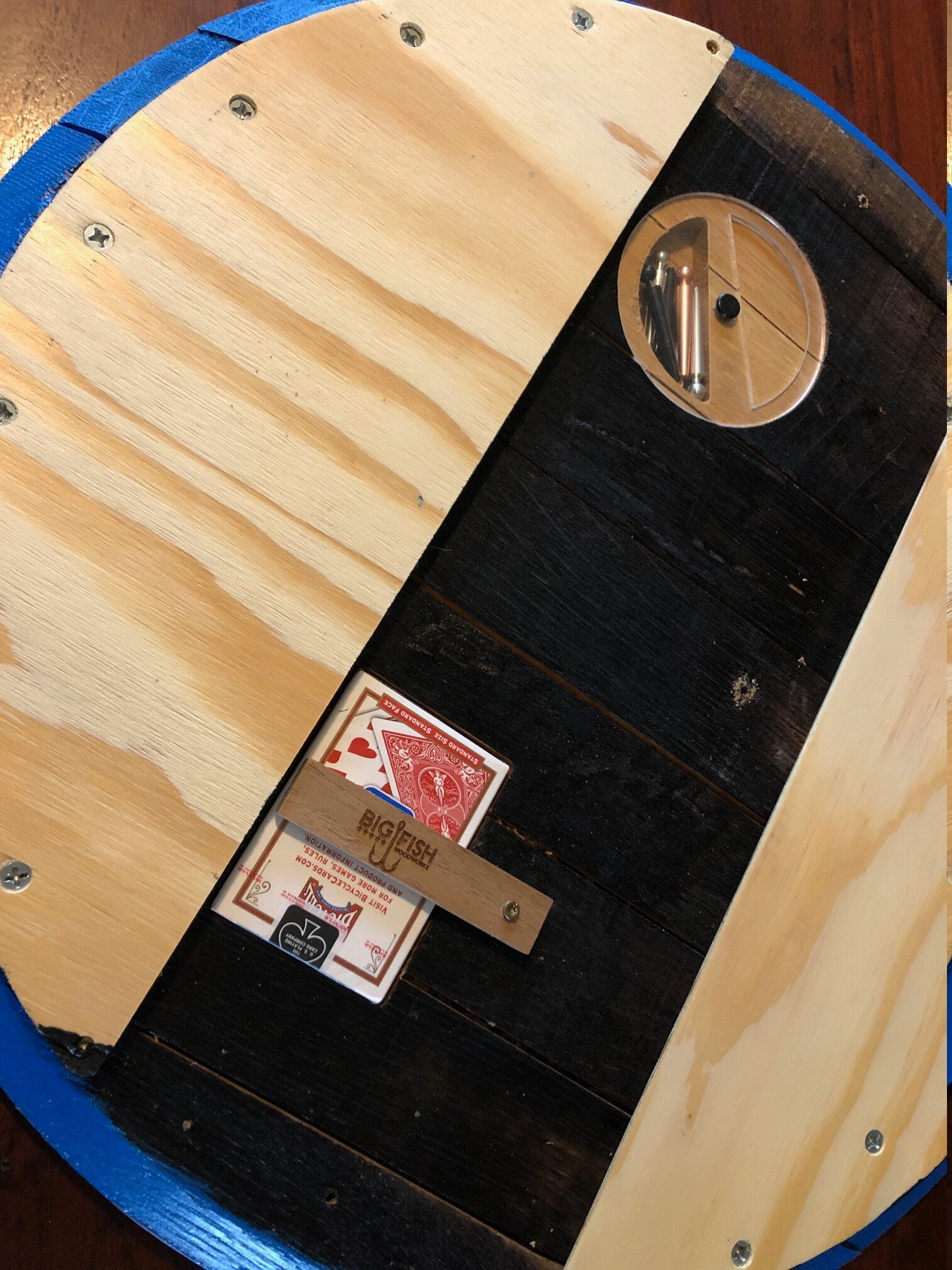 Personalized, Customized Barrel End Cribbage Board & Wall Display